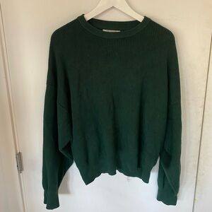 Brunette The Label Forest Green Knit Top